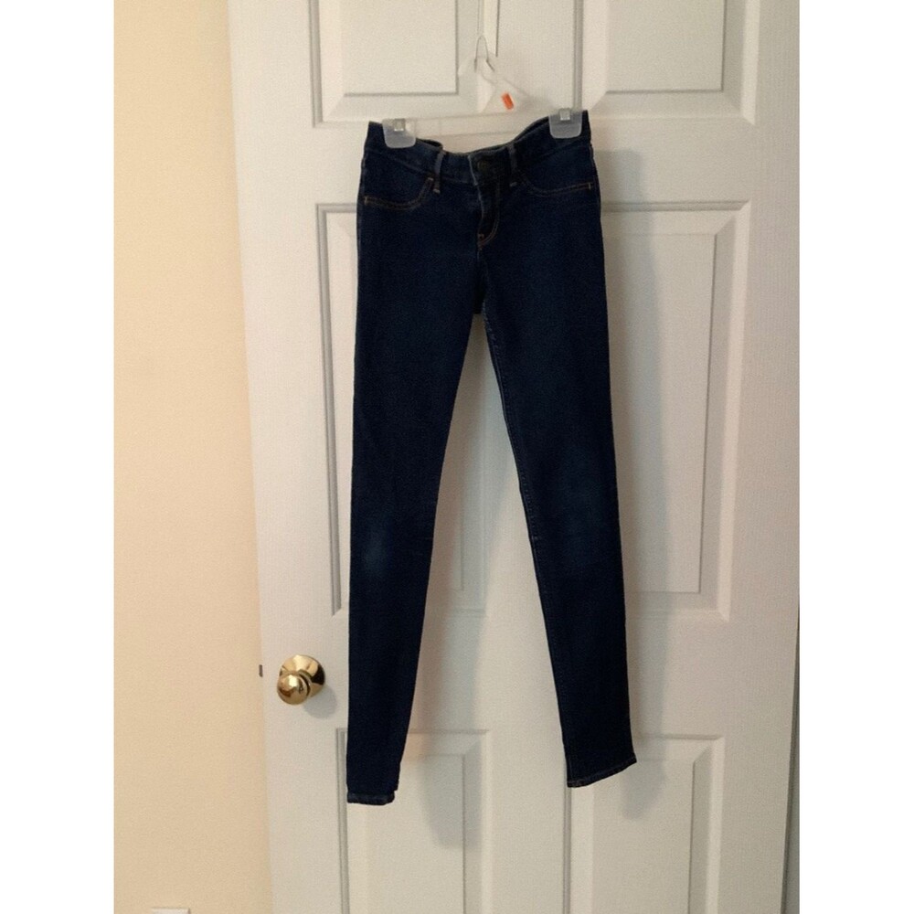 Hollister medium dark skinny jeans low rise size 1R, W25, L29